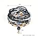 Starshiny Bohemian Crystal Gem Colorful Stretch Bead Multilayer Bracelet Stack of 6 for Women