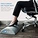 Foot Rest Cushion for Home and Office, Soft Yet Firm Foam Cushion Footrest Under Desk Foot Stool Ergonomic Back Pillow for Office Accessories - Bovize … (Gray)