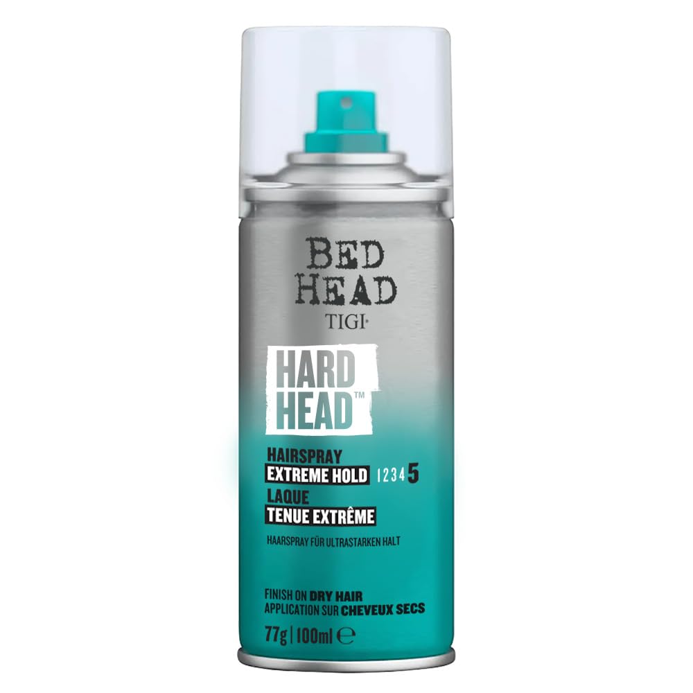 Bed Head by TIGI - Hard Head Hairspray - Extra Strong Hold - Travel Size - 100 ml
