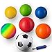 Aitken Enterprises Playground Balls 8.5 Inch (Set of 6) for Kids and Adults with Pump Plus Bonus Soccer Ball