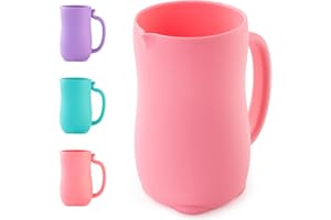 LOYATRO Baby Bath Rinse Cup Shower Shampoo Bowl Water Bath Bucket, Toddler Bath Toys Cup Water Containers Wash Essentials (Cat-Melon)