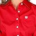 Cinch Apparel Womens Ladies Long Sleeve Button Down Shirt M Red