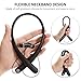 Bluetooth Headphones, BestOnly Wireless Neckband Headset Stereo Earbuds (Black)