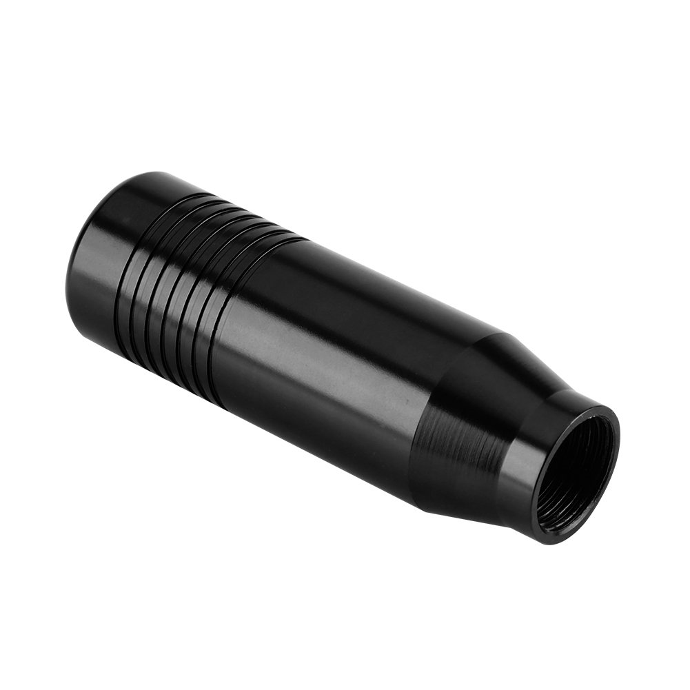Keenso Car Gear Shift Knob, Aluminum Alloy Universal Manual Gear Stick Shift Lever Knobs(Black) Gear knob/Shift Accessories