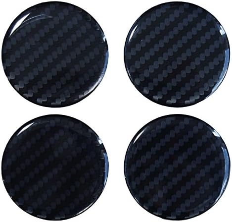 Hub caps 3D, 910033 carbon black, wheel caps, wheel hub caps, 55 mm, high-tech foil with visible structure