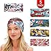 LPVLUX 5 Pcs Headbands for Women Girls Wide Boho Knotted Yoga Head Wrap Hair Band