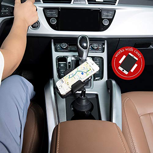 Upgraded Car Cup Holder Phone Mount,Universal Adjustable Gooseneck Cup