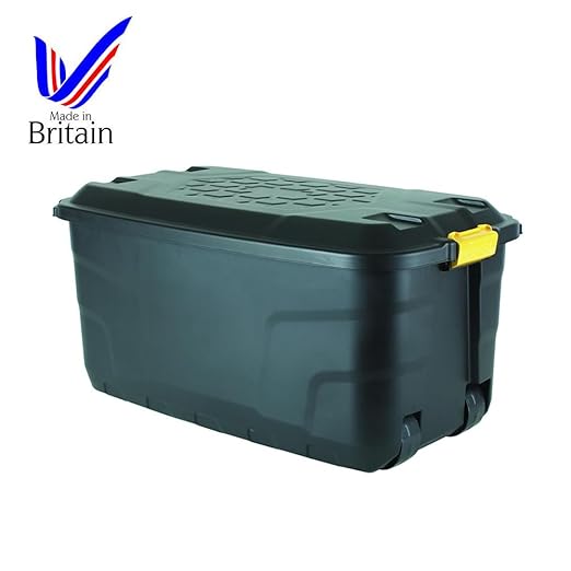 Strata 145L Litre Plastic Waterproof Trunk Storage Box Boxes Tub on