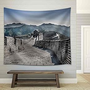 The Great Wall at Mutianyu - Fabric Wall Tapestry Home Decor - 51x60 inches