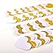 Hestya 2 Pack Paper Heart Garlands Heart Hanging Banner Bunting for Valentine's Day Wedding Party Decoration, 10 Feet Each, Glitter Gold, White and Pink