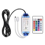 Sunnest LED Power Adapter, Transformers, LED Power Supply for 3528 5050 RGB LED Light Strip with Remote Controller, Output 12V DC, 5A Max, 60 Watt Max