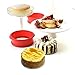 Norpro, Red 3898 5 Inch Silicone/Glass Bottom Cheesecake Pans, Set of 2