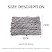 Womens Winter Knitted Headband - Crochet Twist Hair Band Headwrap Hat Cap Ear Warmer, #3 Gray, One Size