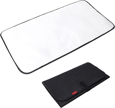 Lekebaby Portable Foldable Baby Change Mat Travel Changing Mat Black 70x40cm