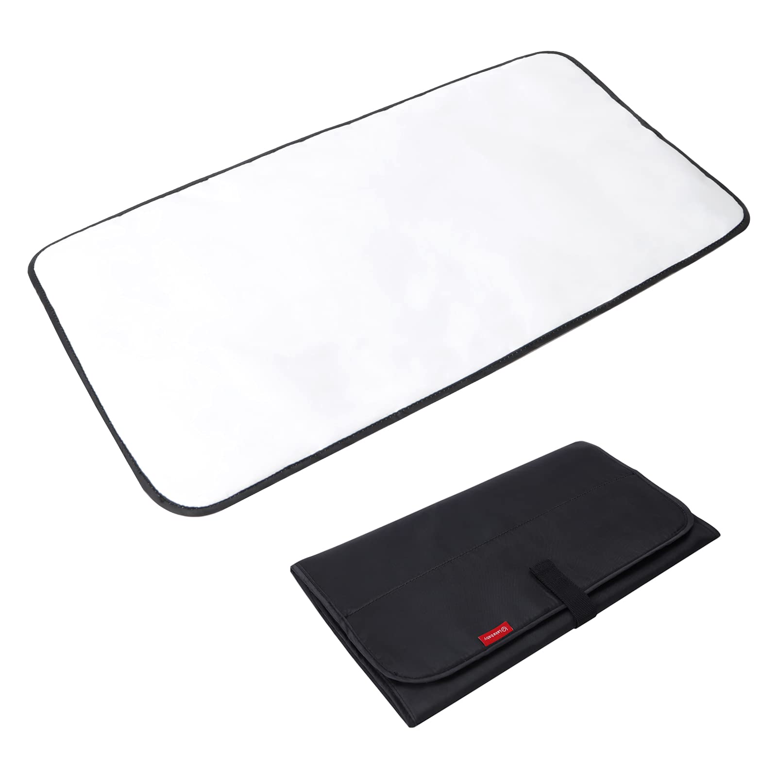 Lekebaby Portable Foldable Baby Change Mat - Travel Changing Mat, Black — image 1