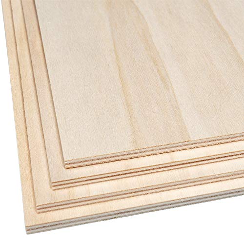 FEINSCHNITTkreativ Qualitäts-Laubsäge-Sperrholz 4 Stk. (300 x 210 x 6 mm)