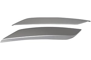 Pre-Painted Eyelid Compatible With 2003-2009 Nissan 350Z, Painted #K23 Liquid Platinum Metallic ABS Headlight Eyelids Eyebrows Cover Other Color Available By IKON MOTORSPORTS, 2004 2005 2006 2007