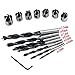 Countersink Drill bit Set,7PCS Wood Drill bits Hole Reamer bit Counter