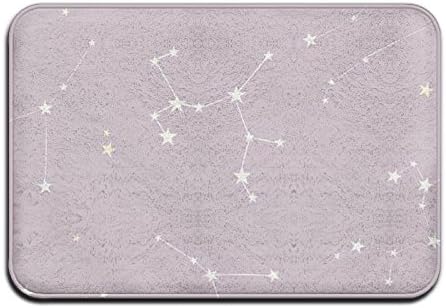 Constellation Map Washable Eye-catching Pattern Slip-resistant Point Plastic Anti-slip Base 15.7'' W?23.6'' L Safety Floor Cushions Rectangular Doormat