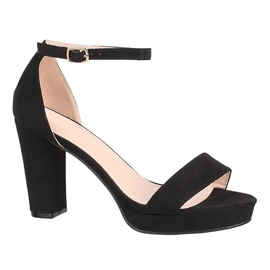 Elara Damen Pumps | Bequeme High Heels | Plateau Wildlederoptik | Chunkyrayan