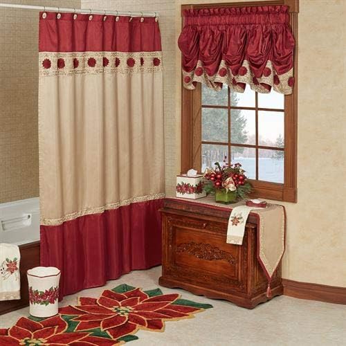 Amazon Com Touch Of Class Prestige Shower Curtain Dark Red 72 X