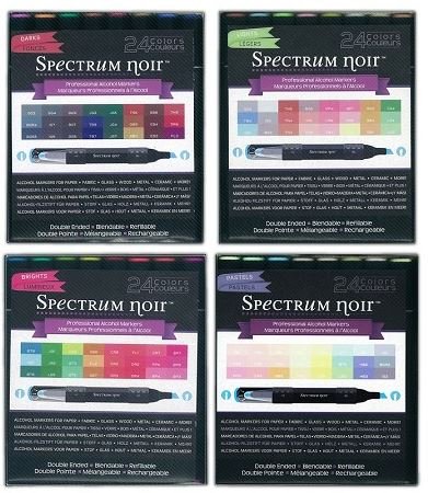 Spectrum Noir 96-pen SET Brights Lights Pastels Darks Next Generation Alcohol Ink Markers Pens Refillable