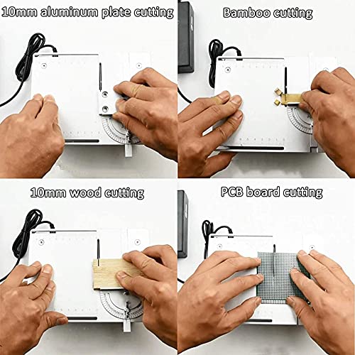 ZHJIUXING HO Mini TischkreissäGe Feinschnitt Modellbau,Professional Kleine TischsäGer,Kann Geschnitzt Werden,Siebengang… – Bild 7