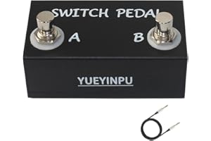 Yueyinpu Momentary Dual Switches for Guitar Effect Pedal With TRS Cable Unlatching Pedal