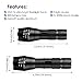 Akaho LED Tactical Flashlight, High Lumen Handheld Flashlight Zoomable, Water Resistant, Ultra Bright Tac light with 5 Light Modes For Outdoors Camping Emergency (2 Pack)