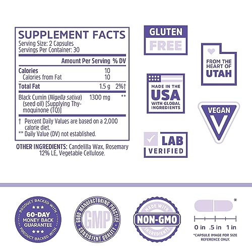 Zhou Nutrition Black Seed Oil Capsules, 100 Virgin, Cold Pressed