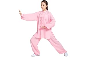 ZooBoo Unisex Womens Linen Kung Fu Tai Chi Uniform Martial Arts Wear