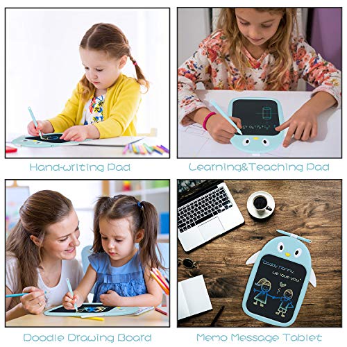 image for Mini Q Colorful Doodle Board LCD Screen Writing Tablet with Cute Pengu