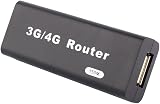 Lazmin Mini WiFi Router Portable USB Wireless 150Mbps 3G 4G Plug and Play Black view 3