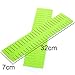 16 Pcs Plastic DIY Grid Drawer Divider Household Necessities Storage Thickening Housing Spacer Sub-Grid Finishing Shelves for Home Tidy Closet Stationary Scarves Organizer (Green)