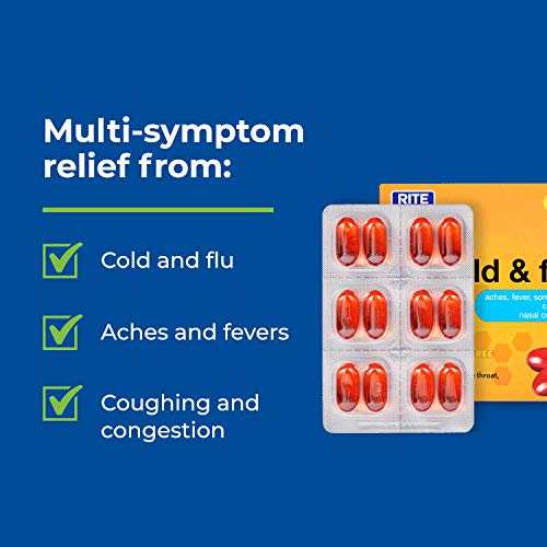 Rite Aid MultiSymptom Daytime Cold & Flu Relief Softgels 24 Count NonDrowsy AlcoholFree
