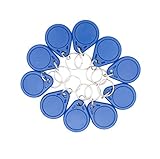 10PCS125KHz Writable T5577 Keyfobs RFID Keychain Key Token Tag