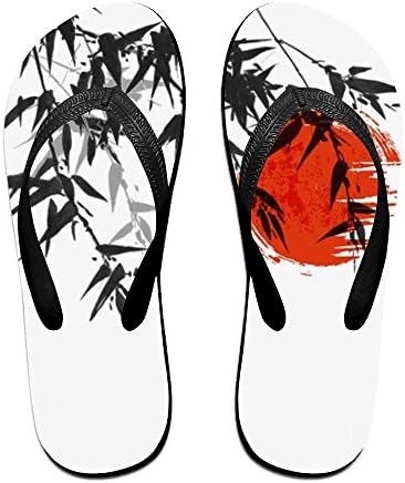 Tisky Unisex Athens Flip Chinese Ink Paint Red Sun Bamboo Leaves