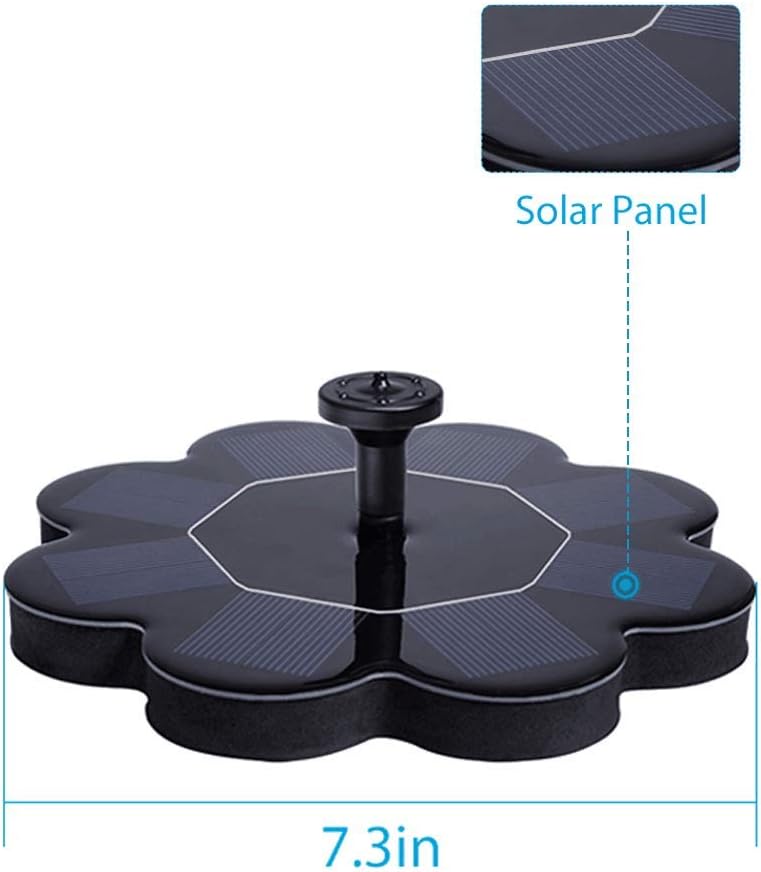 Amazon Com Qualife Solar Water Fountains Outdoor Solar Powered Fountain Pump For Bird Bath 1 6w Bird Bath Fountains Solar Power Smart Small Water Pump For Garden Birdbath Pond Pool Kitchen Dining