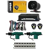 Viper 3100V 1-way Car Alarm System with 2 Remotes & Keyless Entry + Universal Door Lock Actuator 2 Wire