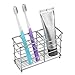 Stainless Steel Toothbrush and Toothpaste Holder for Bathroom, Sturdy and Hygienic, Drain and Rust Prevention
