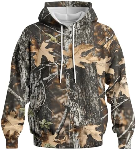 Burnside Adult Full-Zip Camo Hoodie XL GREEN CAMO at Amazon Men's