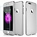 iPhone 7 Plus Case, AOKER Ultra-thin Full Body Coverage Hard Plastic Matte [Tempered Glass Screen Protector] 360 All Round Shockproof Hybrid Cover Skin for Apple iPhone 7 Plus 5.5 Inch (Silver)
