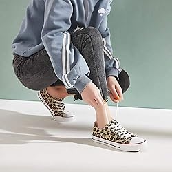 White Sneakers for Women Low Top Canvas Shoes