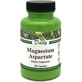 Daily Manufacturing Magnesium (100 mg from Magnesium Aspartate) 150 Vegetarian Capsules
