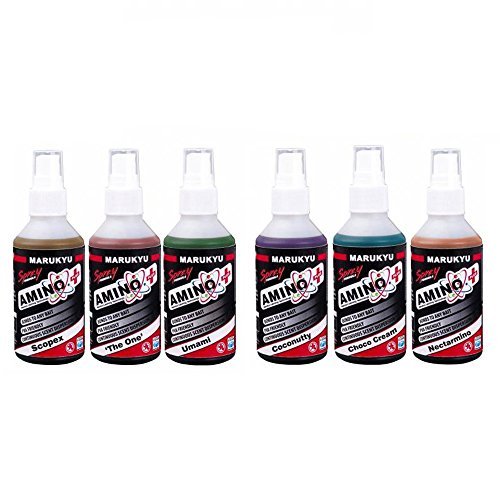 MARUKYU AMINO PLUS SPRAY CARP FISHING BAIT ADDITIVE ATTRACTANT PVA FRIENDLY CHOCO CREAM 100ML by Marukyu