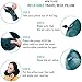 3in1 Set - Premium INFLATABLE TRAVEL NECK PILLOW with 3D SLEEP MASK and SOFT FOAM EARPLUGS – includes compact CARRY BAG – Comfortable Traveling Airplane Pillow – best way to make trip perfect