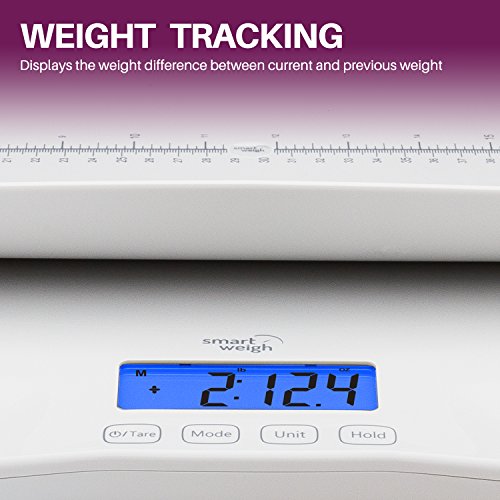 Smart Weigh Digital Baby,Toddler/Adult Scale with 4 Weighing Modes