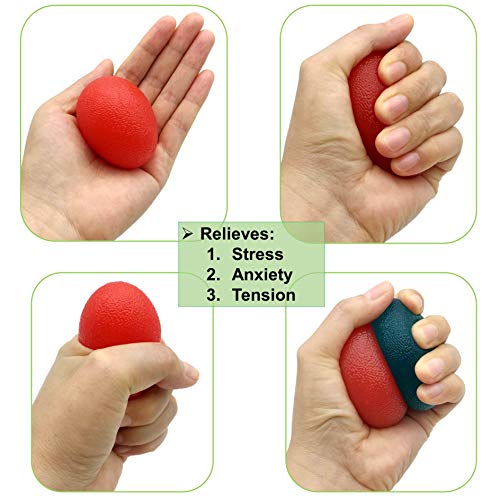 LiteTour Stress Relief Balls and Hand Therapy Balls for Hand Strengthening Exercise and Finger Fidgets Squeeze Balls for Stress Relief for Physical Therapy - Thumbnail 4