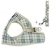PUPTECK Soft Mesh Dog Harness and Leash Set Pet Puppy Cat Comfort Padded Vest No Pull Harnesses, Cream, XXXS