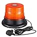 AT-HAIHAN 12V 24V Magnetic Rooftop Warning LED Amber Strobe Beacon Flashing Lights for Vehicles ATV UTV Cars Snow Plow Trucks